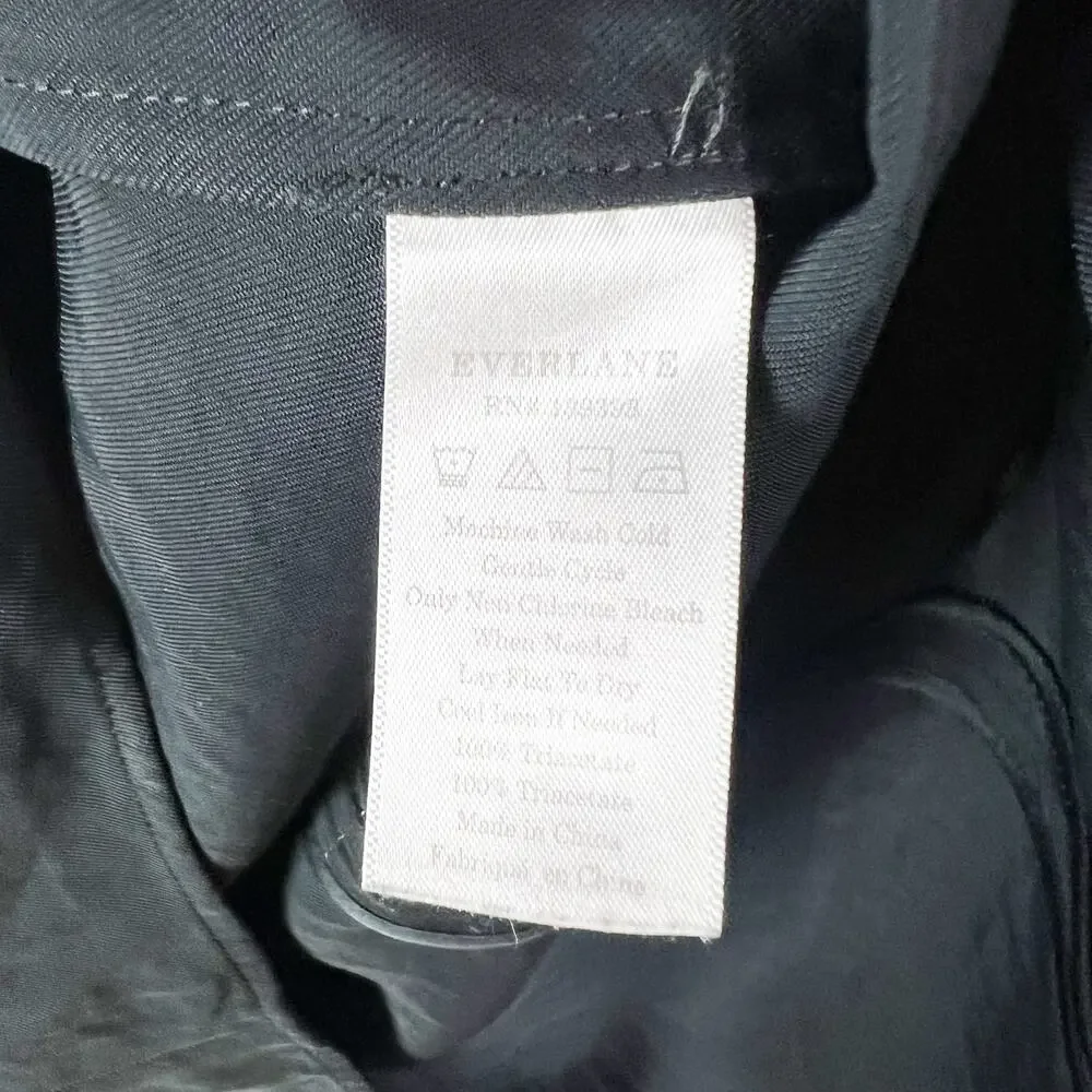Everlane black knee length shift dress Size 4